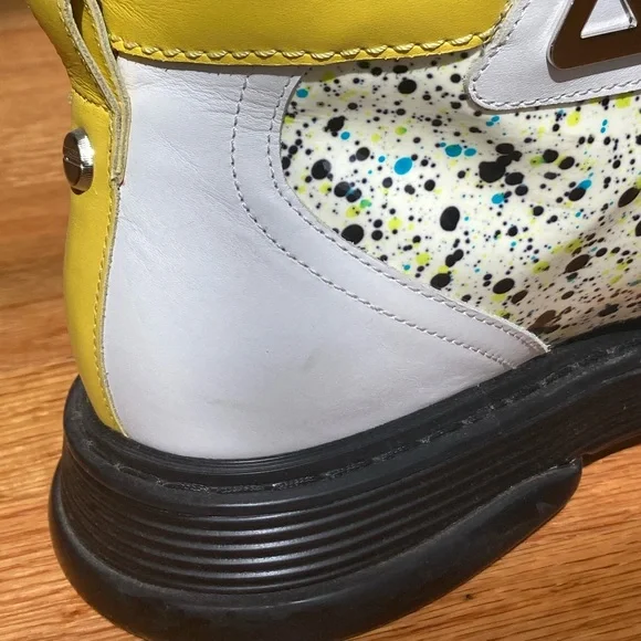 Jimmy Choo Galaxy Paint Splatter High-Top Smeakers - Picture 4 of 12